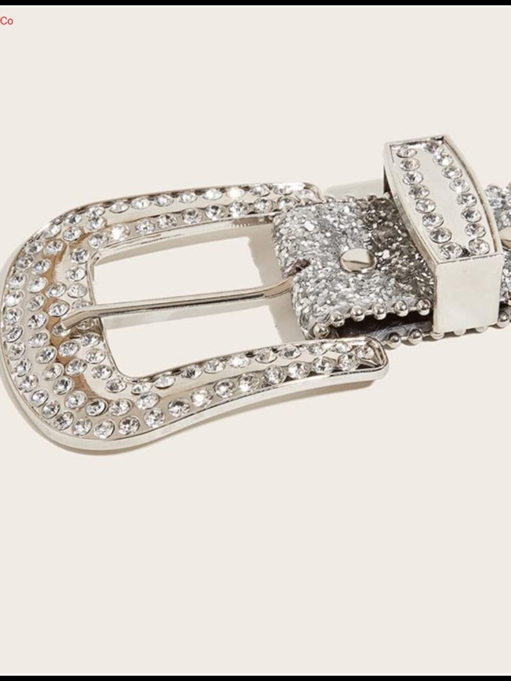 Rhinestone Western Belt PU Leather Studded Cowgirl Belt - Picture 5 of 5
